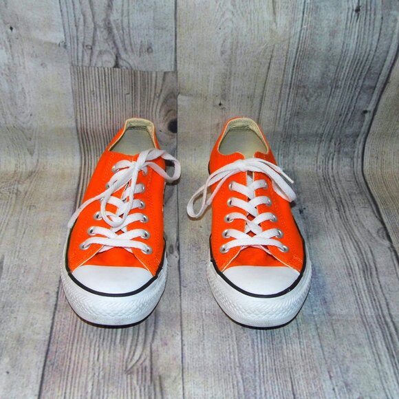 CONVERSE Chuck Taylor All Star Spec Ox Orange Sneakers Womens Size 7 - Picture 4 of 7